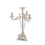 A Victorian silver candelabrum centrepiece Horace Woodward, London 1879