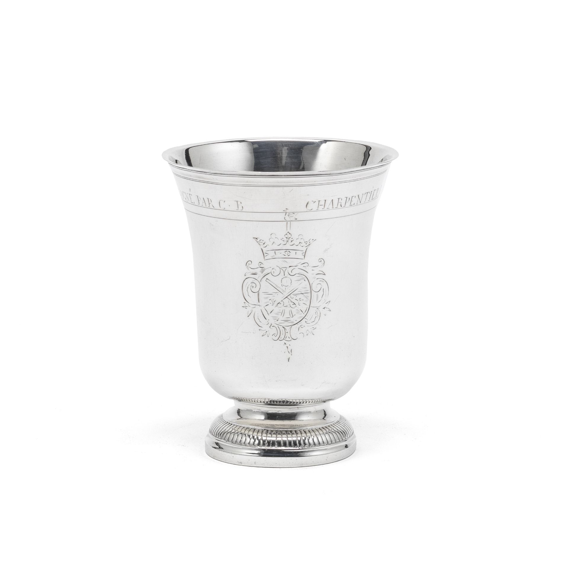 An 18th century French silver beaker Jean Brissot (Briceau), Meaux, généralité de Paris, circa 1764