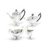 A four-piece silver tea and coffee service William Hutton & Sons, London 1910 (4)