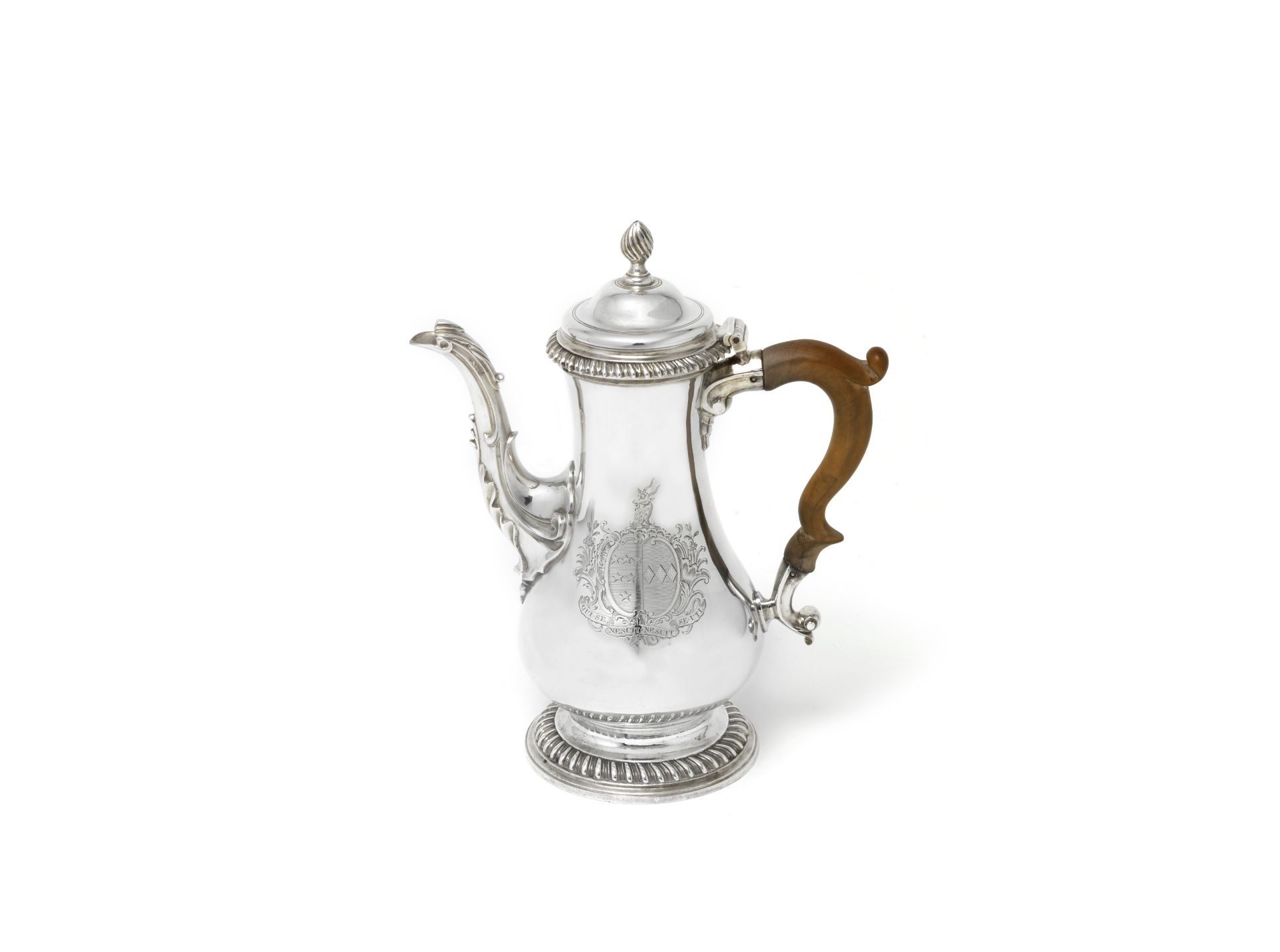 A George III silver coffee pot Thomas Whipham & Charles Wright, London 1764