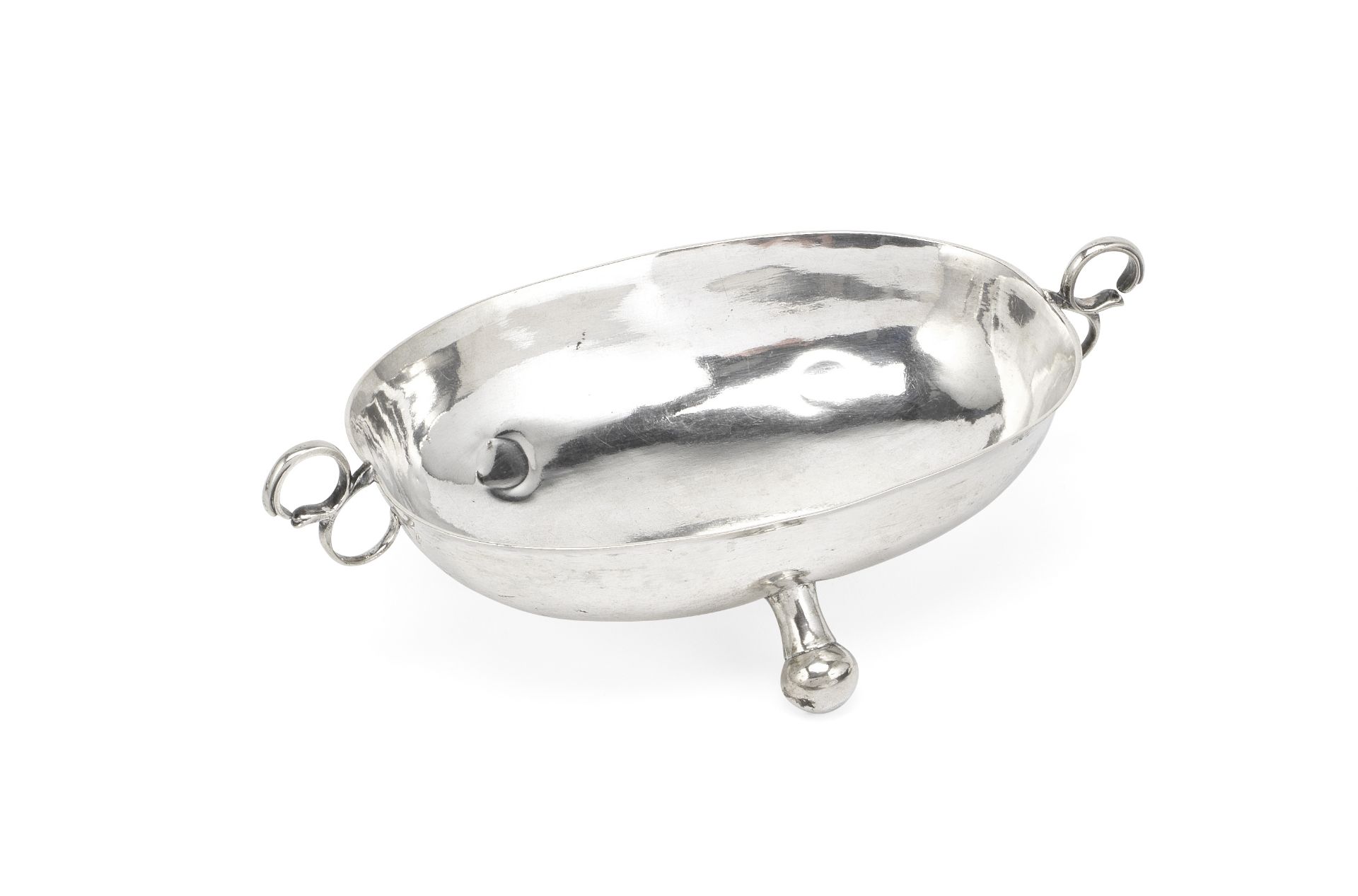 An early 18th century silver bowl maker's mark unclear, probably Norwegian