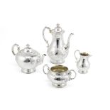 A Victorian four-piece silver tea and coffee service Barnards, London 1862