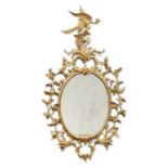 A George III giltwood and gilt gesso mirror