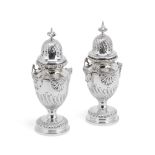 A large pair of silver sugar casters Goldsmiths & Silversmiths Company, London 1913 (2)