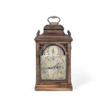 A George III polished fruitwood bracket clock with pull repeat the dial signed James Smith, Londo...