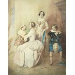 Mrs W. Musgrave née Mary Ann Heaphy (British, active 1821-1847) The four children of Dr Robert Bo...