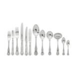 A silver Queen's pattern flatware service Roberts & Belk, Sheffield 1973 / 1974