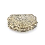 An 18th century French silver-gilt box circa 1740