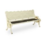 A mid Victorian Aesthetic Movement cast-iron bench designed by Thomas Jeckyll (1827-1881) made by...