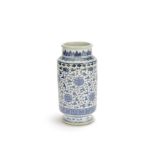 A blue and white Ming-style 'lantern' vase 18th/19th century