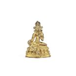 A gilt copper alloy figure of Tara 18th/19th century