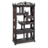 A small hongmu Display Cabinet Late Qing Dynasty