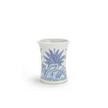 A blue and white flaring beaker vase Late Qing Dynasty (3)