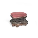 A hongmu octagonal stool Qing Dynasty