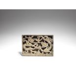 A jade 'dragon' plaque Ming Dynasty