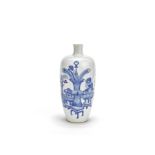 A blue and white 'Hundred Antiques' vase Kangxi