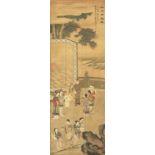 After Zhou Chen (act.1472-1535), Qing Dynasty King Teng catching butterflies