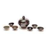 A Henan russet painted jar and six Jianyao tea bowls Song Dynasty (7)