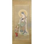Kit&#333; D&#333;ky&#333; (1840-1904) Kannon and attendant