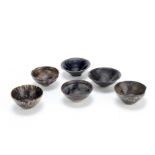 A group of six various Jian, Jizhou and Henan ware bowls Song Dynasty (6)