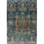 A thangka of Green Tara Tibet, 19th/20th century