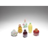 Six glass snuff bottles Late Qing Dynasty (9)