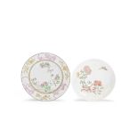 Two famille rose dishes Yongzheng (2)