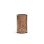 A bamboo 'Liu Hai' brushpot 18th century