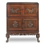 A hongmu 'antiques' side cabinet 19th/20th century