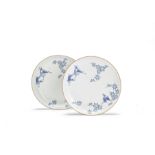 A pair of Arita blue and white dishes Edo Period, 17th/18th century (2)