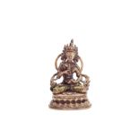 A copper-alloy figure of Vajrasattva Nepal