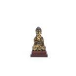 A small gilt bronze figure of Buddha Ming Dynasty (2)