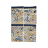 A set of four kesi 'landscape' panels, from a screen Circa 1900 (4)