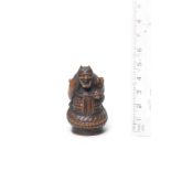 A boxwood netsuke of Kiyohime Late 18th/early 19th century