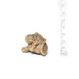 A wood netsuke of a tiger By Kokei, Kuwana, Ise Province, early 19th century