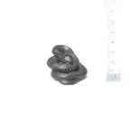 A boxwood netsuke of a coiled snake By Sari, Iwashiro Province, 19th century