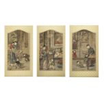 A rare set of three Suzhou prints Qianlong, by Guan Ruiyu (3)