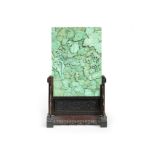 A rare turquoise-matrix screen Mid Qing Dynasty (2)