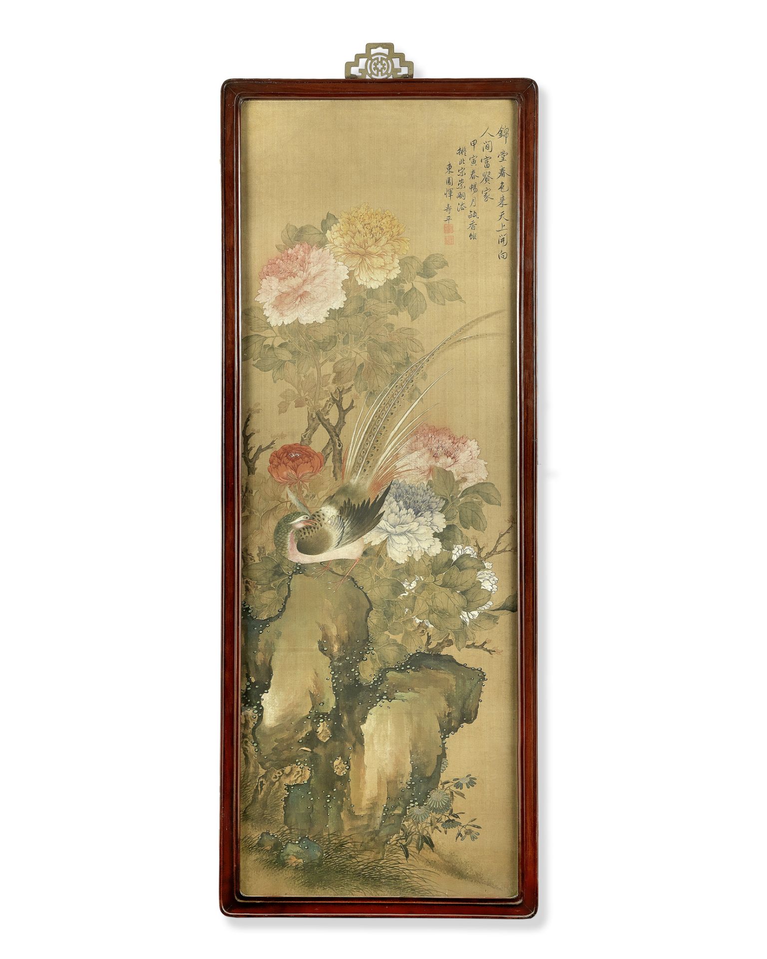 Manner of Yun Shouping (1633-1690) Pheasant and Flowers