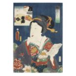 Utagawa Hiroshige (1797-1858), Utagawa Toyokuni III (1786-1865), Utagawa Kunisada II (1823-1880) ...