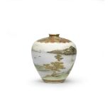 A Satsuma small baluster vase By Yabu Meizan (1853-1934), Meiji era (1868-1912), late 19th/early ...