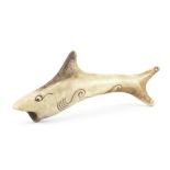 Stag antler shark by Masayuki, 19th century, cm 10