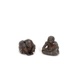 Six various netsuke and okimono Meiji era (1868-1912), late 19th/early 20th century (6)