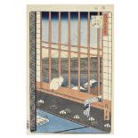 Utagawa Hiroshige (1797-1858) Edo period (1615-1868), two dated 1857 and one late 1850s (3)