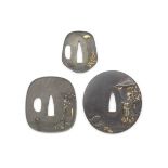 Four tsuba (sword guards) Edo period (1615-1868), 18th/19th century (8)