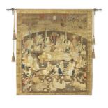 A large silk-embroidered Wall Hanging Meiji era (1868-1912), late 19th/early 20th century (10)