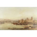 James Webb (British, 1825-1895) Koblenz at the junction of the Rhine and the Moselle