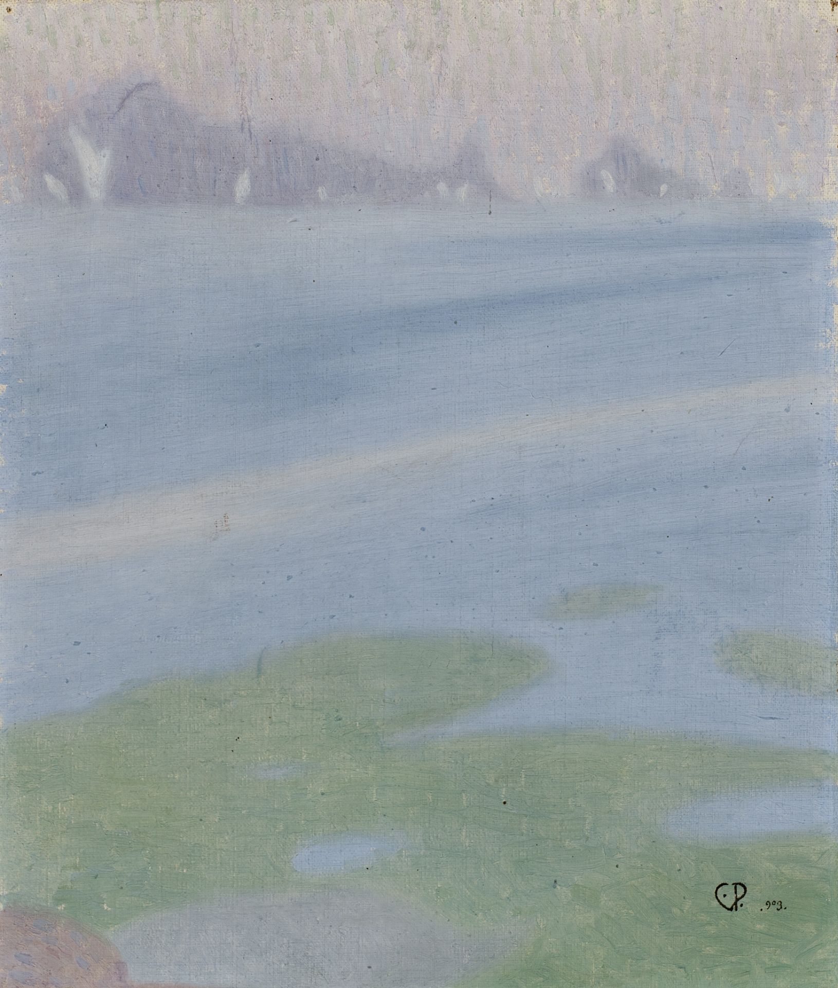 Constantinos Parthenis (Greek, 1878-1967) Dreamy landscape 33 x 28 cm.