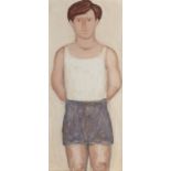 Diamantis Diamantopoulos (Greek, 1914-1995) Young athlete 65 x 28.5 cm.