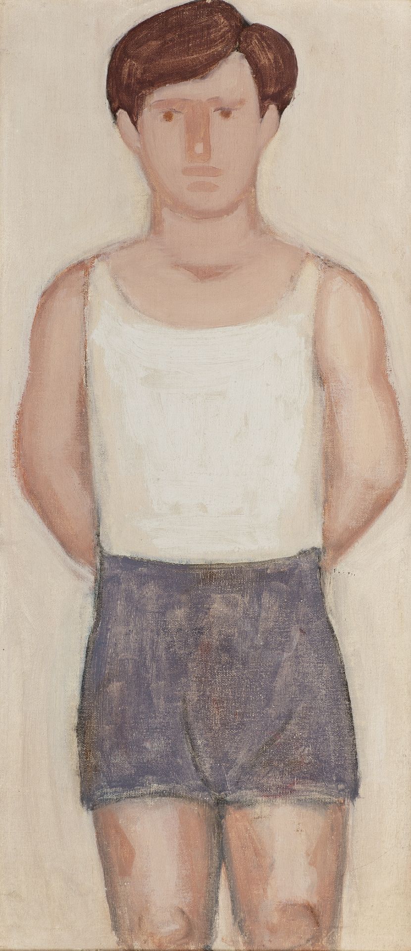 Diamantis Diamantopoulos (Greek, 1914-1995) Young athlete 65 x 28.5 cm.